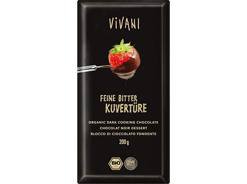 VIVANI Bio Čokoláda na vaření hořká 200g