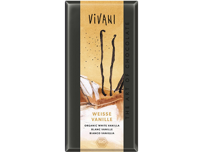Zobrazit detail výrobku VIVANI Bio bílá čokoláda s vanilkou 80g Zobrazit detail výrobku VIVANI Bio bílá čokoláda s vanilkou 80g