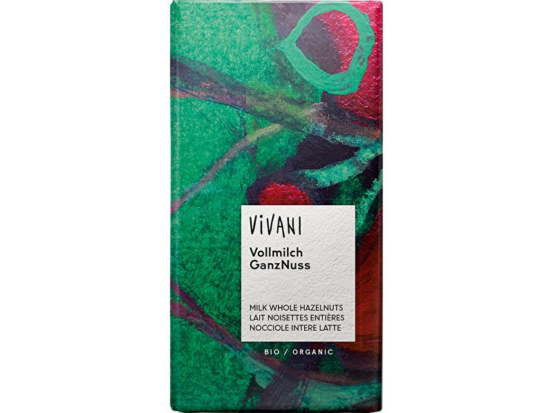 VIVANI Bio Mléčná čokoláda s lískovými oříšky 100g