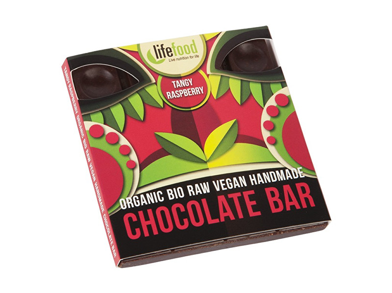 Lifefood Bio čokoláda z nepraženého kakaa malinová raw 35g