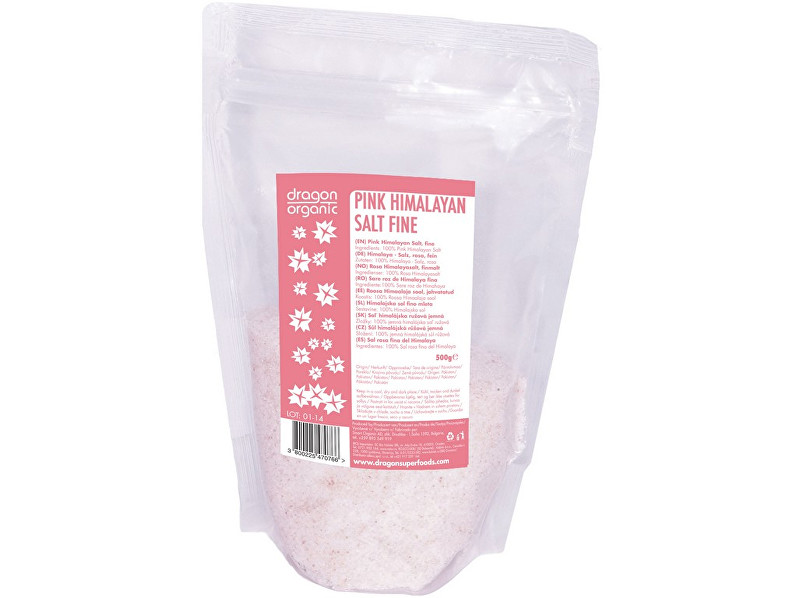 Dragon superfoods Sůl Himalajská růžová jemná 500g