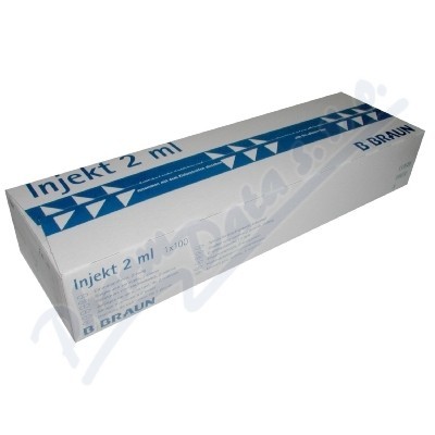 B.BRAUN MEDICAL Stříkačka INJEKT 2-dílná 2ml LC modrá ster.100ks