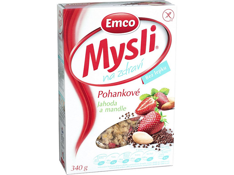 Zobrazit detail výrobku EMCO Mysli Pohankové - Jahody a mandle 340g Zobrazit detail výrobku EMCO Mysli Pohankové - Jahody a mandle 340g