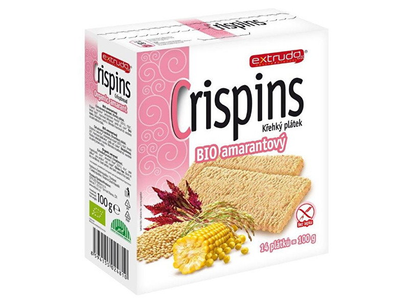 Zobrazit detail výrobku EXTRUDO Bio Crispins amarantový plátek 100 g Zobrazit detail výrobku EXTRUDO Bio Crispins amarantový plátek 100 g