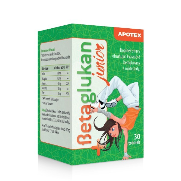 Apotex Betaglukan JUNIOR 100 mg 30 tob.