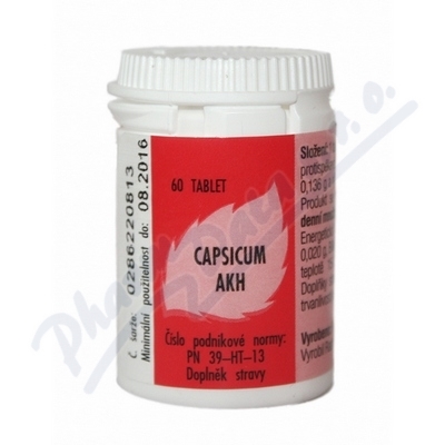 PharmDr. Radim Bakeš - Galenická laboratoř, Ostrav AKH Capsicum tbl.60