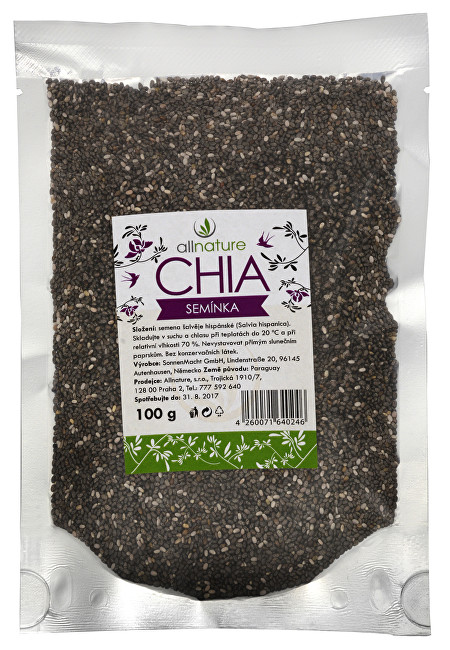 Zobrazit detail výrobku Allnature Chia semínka 100 g Zobrazit detail výrobku Allnature Chia semínka 100 g
