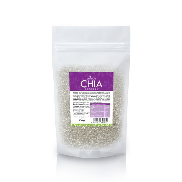 Zobrazit detail výrobku Allnature Chia semínka 200 g Zobrazit detail výrobku Allnature Chia semínka 200 g