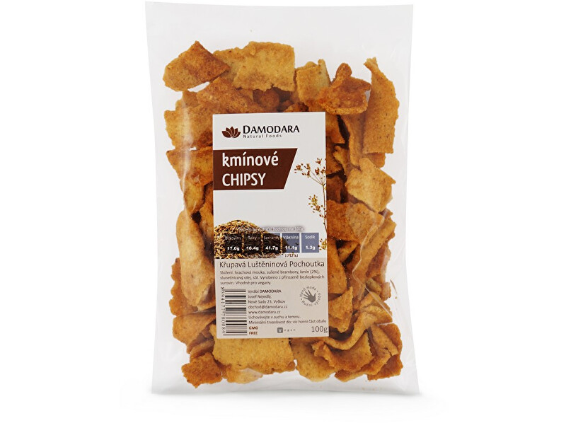 Zobrazit detail výrobku Damodara Kmínové chipsy 100g Zobrazit detail výrobku Damodara Kmínové chipsy 100g