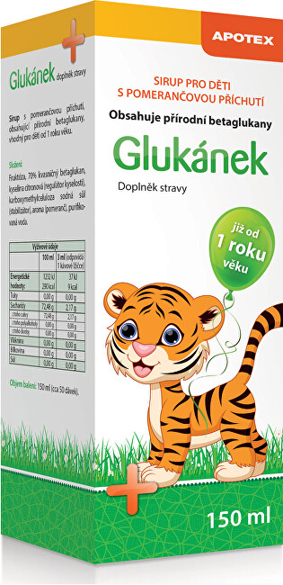 Apotex Glukánek sirup pro děti 150 ml