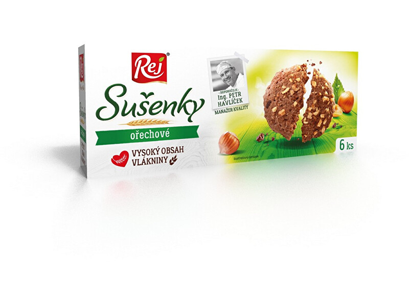 REJ S.R.O. Sušenky grahamové ořechové 120g