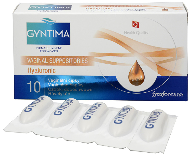 Herb Pharma Gyntima vaginální čípky Hyaluronic 10 ks
