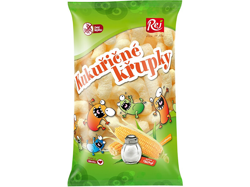 Zobrazit detail výrobku REJ S.R.O. Kukuřičné křupky jemně solené 100g Zobrazit detail výrobku REJ S.R.O. Kukuřičné křupky jemně solené 100g