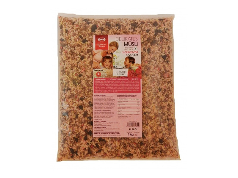 Zobrazit detail výrobku Semix Musli Delikates s červeným ovocem 1kg Zobrazit detail výrobku Semix Musli Delikates s červeným ovocem 1kg