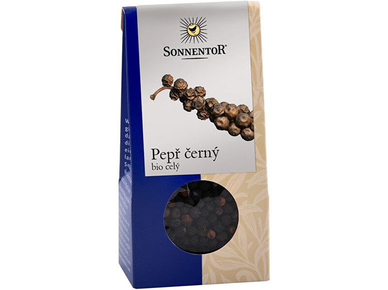 Zobrazit detail výrobku Sonnentor Bio Pepř černý celý 35g Zobrazit detail výrobku Sonnentor Bio Pepř černý celý 35g