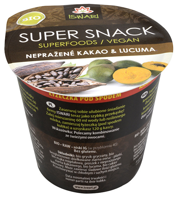 Iswari BIO SuperSnack raw kakao-lucuma 60 g