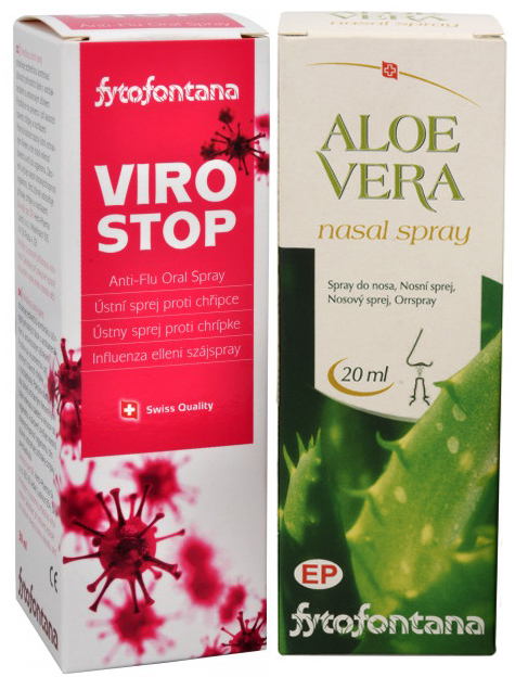 Herb Pharma Fytofontana ViroStop ústní sprej 30 ml + Aloe vera nosní spray 20 ml ZDARMA