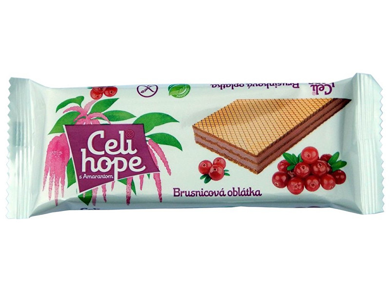 Zobrazit detail výrobku Celihope Oplatky s brusinkovou příchutí 25g Zobrazit detail výrobku Celihope Oplatky s brusinkovou příchutí 25g