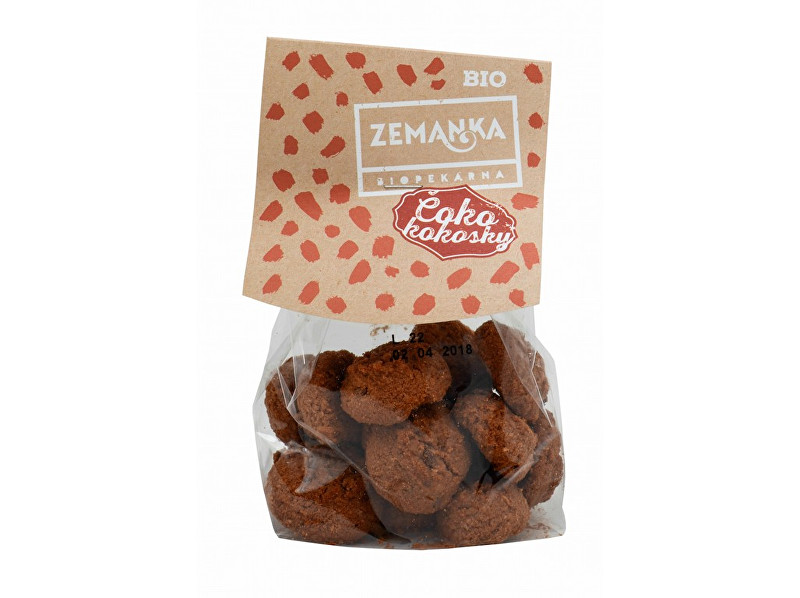 Biopekárna Zemanka Bio Čoko-kokosky s Fair Trade čokoládou 100 g