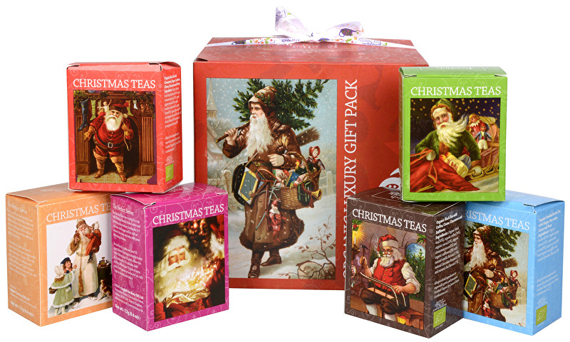English Tea Shop Dárková kolekce - luxusní BIO čaje v červené kostce 96 sáčků/6 příchutí