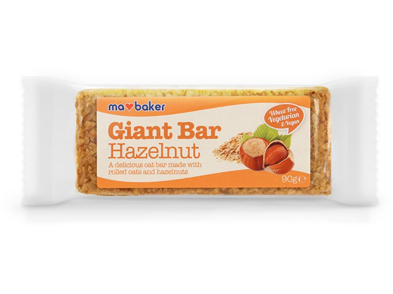 Zobrazit detail výrobku GIANT BAR Tyčinka ovesná Giant bar Obří Lískový ořech 90g Zobrazit detail výrobku GIANT BAR Tyčinka ovesná Giant bar Obří Lískový ořech 90g