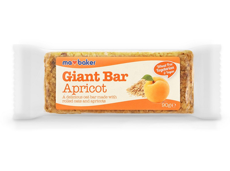 Zobrazit detail výrobku GIANT BAR Tyčinka ovesná Giant bar Obří Meruňková 90g Zobrazit detail výrobku GIANT BAR Tyčinka ovesná Giant bar Obří Meruňková 90g