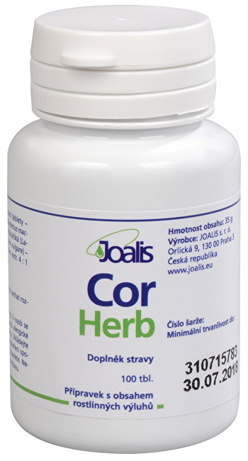 Zobrazit detail výrobku Joalis Joalis CorHerb 100 tbl. Zobrazit detail výrobku Joalis Joalis CorHerb 100 tbl.