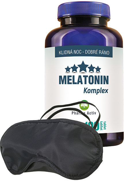 Pharma Activ Melatonin Komplex 100 tbl. + zdarma škraboška