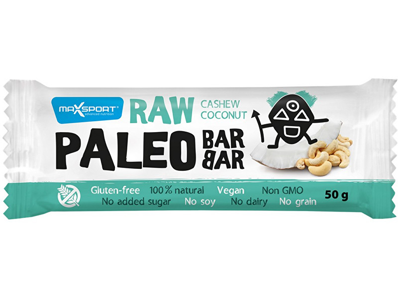 Zobrazit detail výrobku Max sport Paleo tyčinka Barbar kokos a kešu 50 g Zobrazit detail výrobku Max sport Paleo tyčinka Barbar kokos a kešu 50 g