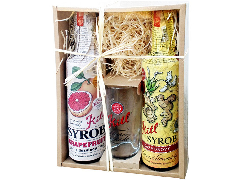 Zobrazit detail výrobku Kitl Syrob dárkové balení (2x500ml+sklenička) grapefruit a zázvor Zobrazit detail výrobku Kitl Syrob dárkové balení (2x500ml+sklenička) grapefruit a zázvor