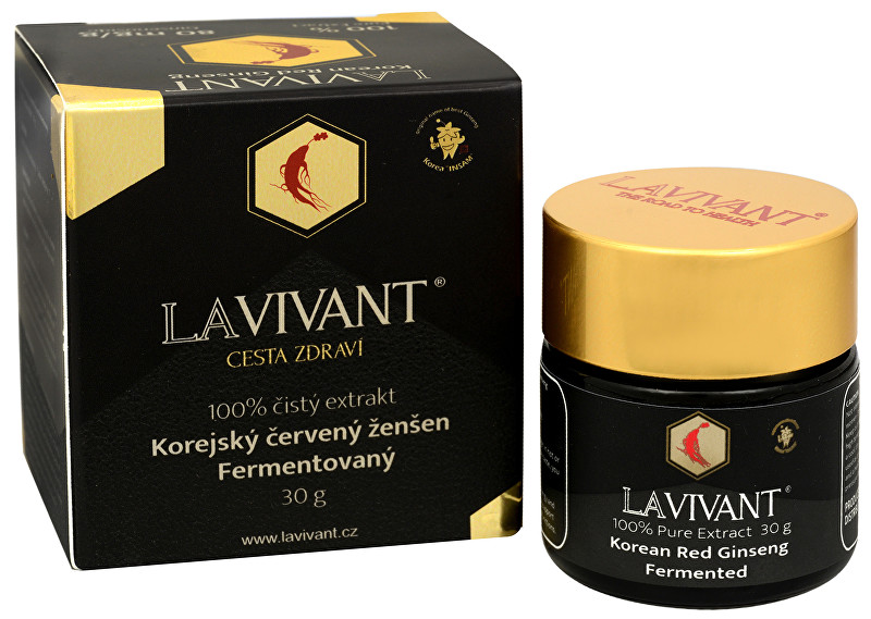 Lavivant Ženšenový fermentovaný extrakt LAVIVANT 30 g 80 mg/g