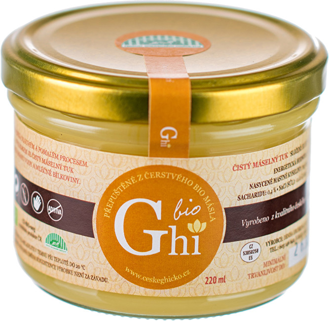 Zobrazit detail výrobku České ghíčko BIO Ghí 220 ml Zobrazit detail výrobku České ghíčko BIO Ghí 220 ml