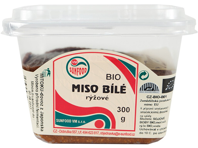 Zobrazit detail výrobku Sunfood Bio miso rýžové bílé AOKI 300g Zobrazit detail výrobku Sunfood Bio miso rýžové bílé AOKI 300g