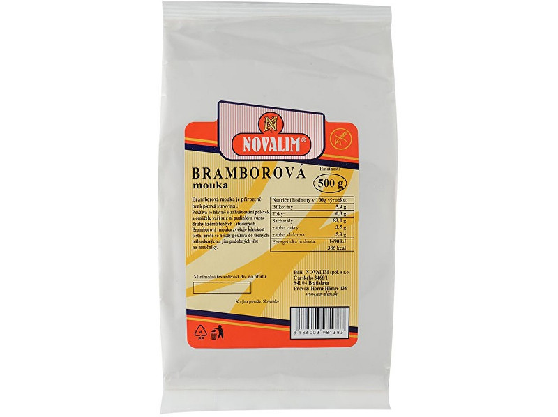 Zobrazit detail výrobku Novalim Bramborová mouka 500 g Zobrazit detail výrobku Novalim Bramborová mouka 500 g