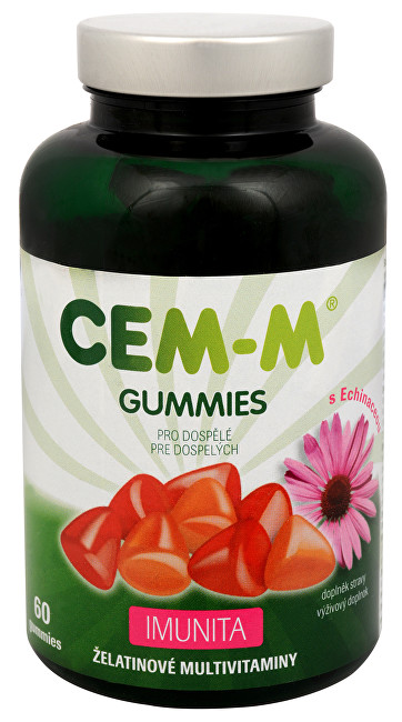 SALUTEM Pharma CEM-M Gummies pro dospělé IMUNITA 60 želatinových tbl.