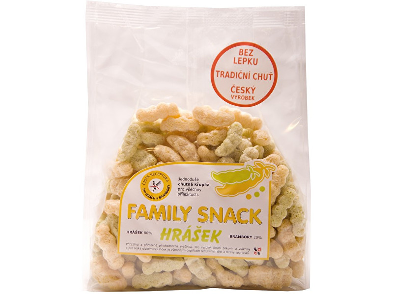Zobrazit detail výrobku Family snack Family snack Hrášek 100g Zobrazit detail výrobku Family snack Family snack Hrášek 100g