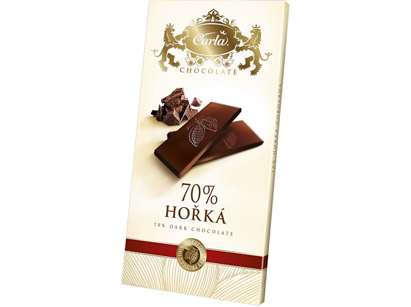 Zobrazit detail výrobku Carla Hořká čokoláda 70% - obdélník 80g Zobrazit detail výrobku Carla Hořká čokoláda 70% - obdélník 80g