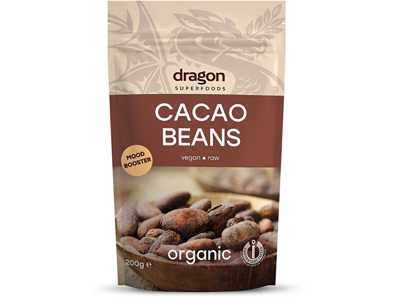 Zobrazit detail výrobku Dragon superfoods Bio Kakaové boby celé nepražené 200g Zobrazit detail výrobku Dragon superfoods Bio Kakaové boby celé nepražené 200g