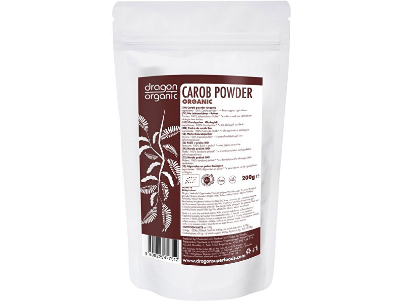 Zobrazit detail výrobku Dragon superfoods Bio Karob prášek 200g Zobrazit detail výrobku Dragon superfoods Bio Karob prášek 200g