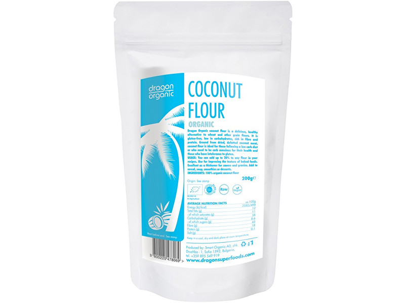 Zobrazit detail výrobku Dragon superfoods Bio Kokosová mouka Raw 200g Zobrazit detail výrobku Dragon superfoods Bio Kokosová mouka Raw 200g