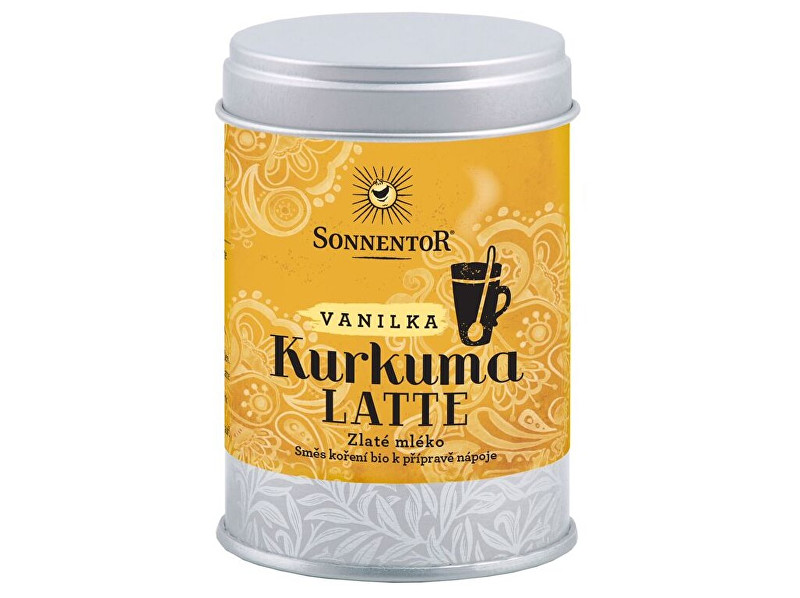 Sonnentor Bio Kurkuma Latte-vanilka 60g dózička (Pikantní kořeněná směs)