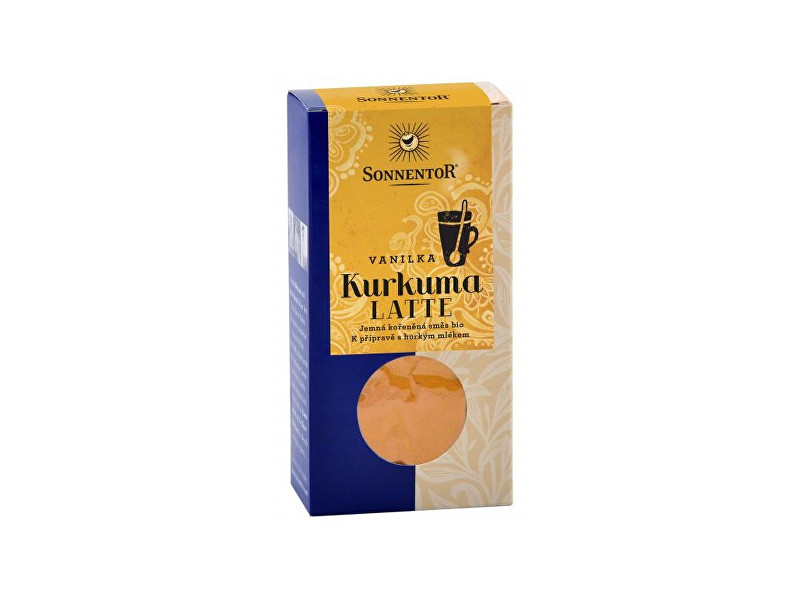 Sonnentor Bio Kurkuma Latte-vanilka 60g krabička (Pikantní kořeněná směs)