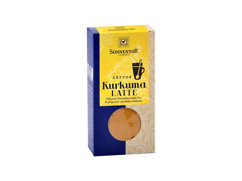 Sonnentor Bio Kurkuma Latte-zázvor 60g krabička (Pikantní kořeněná směs)