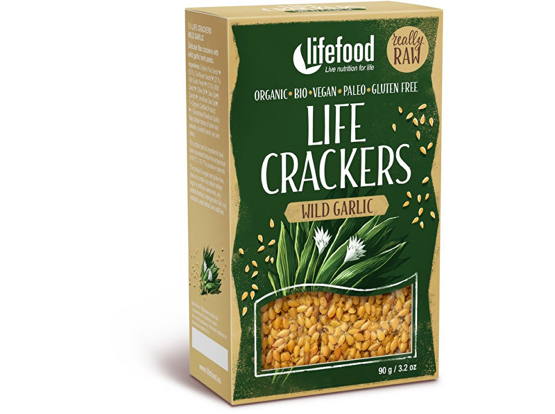 Lifefood Bio Life crackers s medvědím česnekem 90g