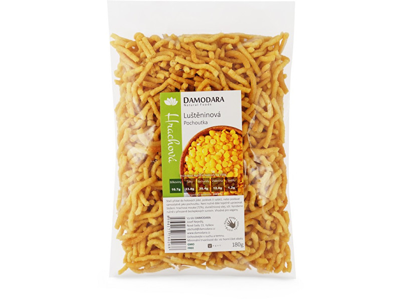 Zobrazit detail výrobku Damodara Luštěninová pochoutka hrachová 180g Zobrazit detail výrobku Damodara Luštěninová pochoutka hrachová 180g