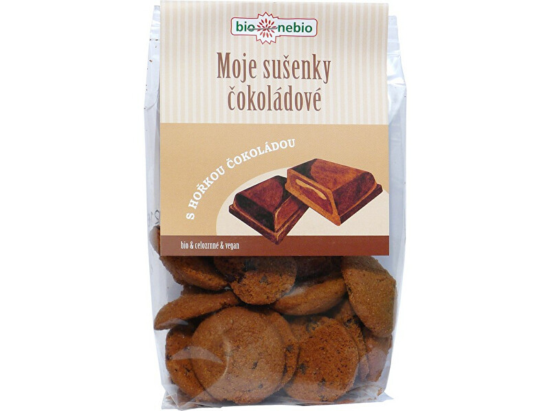 Zobrazit detail výrobku Bio nebio s. r. o. Bio Moje sušenky čokoládové 130g Zobrazit detail výrobku Bio nebio s. r. o. Bio Moje sušenky čokoládové 130g