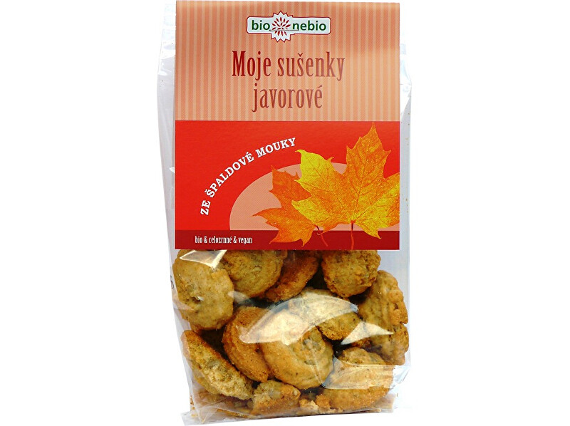 Zobrazit detail výrobku Bio nebio s. r. o. Bio Moje sušenky javorové 130g Zobrazit detail výrobku Bio nebio s. r. o. Bio Moje sušenky javorové 130g