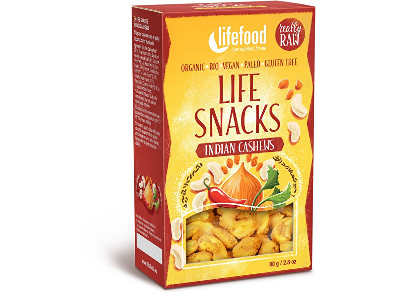Zobrazit detail výrobku Lifefood Bio Life snacks indické kešu 80g Zobrazit detail výrobku Lifefood Bio Life snacks indické kešu 80g