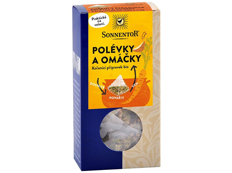 Zobrazit detail výrobku Sonnentor Bio Polévky a omáčky - koření v pyramidce 6 x 4,4 g Zobrazit detail výrobku Sonnentor Bio Polévky a omáčky - koření v pyramidce 6 x 4,4 g