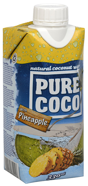 Pure Coco Pure Coco 100% kokosová voda Ananas 330 ml